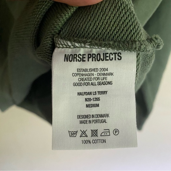 Norse Projects Green Sweatshirt - Picture 13 of 16